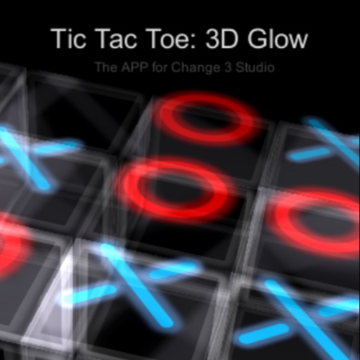 TicTacToe 3D Glow Icon