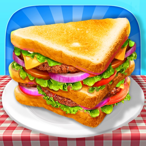 Sugar Cafe - Sandwich Maker: Bake, Make & Decorate Kids Food Game iOS App