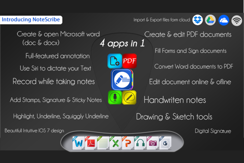 PDF Editor with Word Processor & Sketch pad screenshot 2