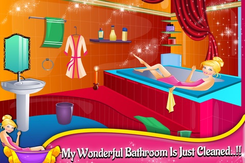 Princess  Clean Bathroom kids learning games screenshot 3