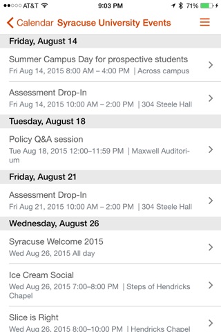 Syracuse University Mobile screenshot 4