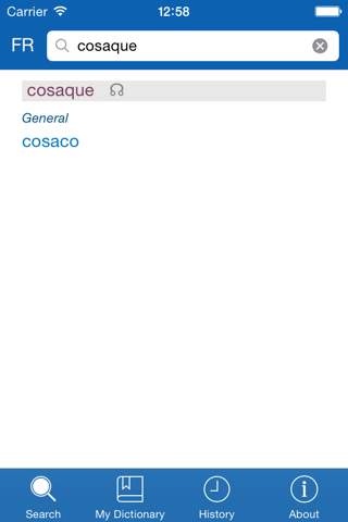 French <> Spanish Dictionary + Vocabulary trainer screenshot 2