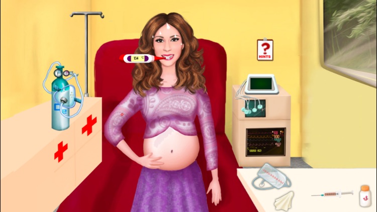 Pregnant Violetta at Ambulance