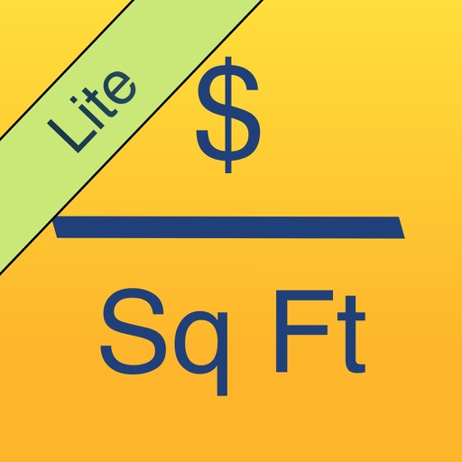 Cost Per Square Foot Calculator Lite