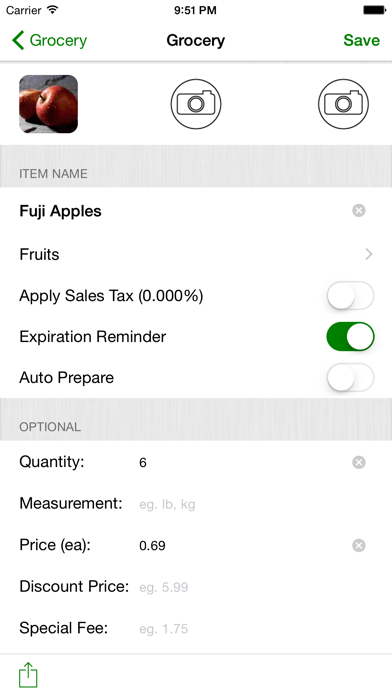 Smart Shopping List review screenshots