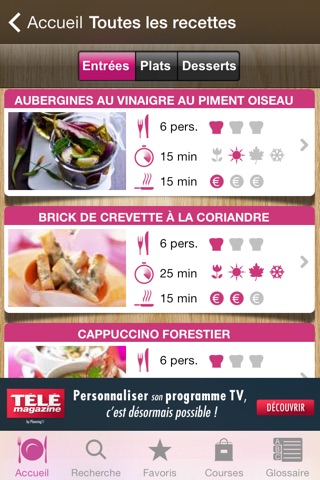 Recettes Gourmandes screenshot 2