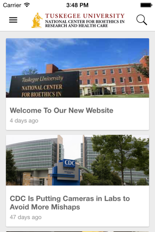 Tuskegee National Center for Bioethics in Research and Health Care screenshot 2