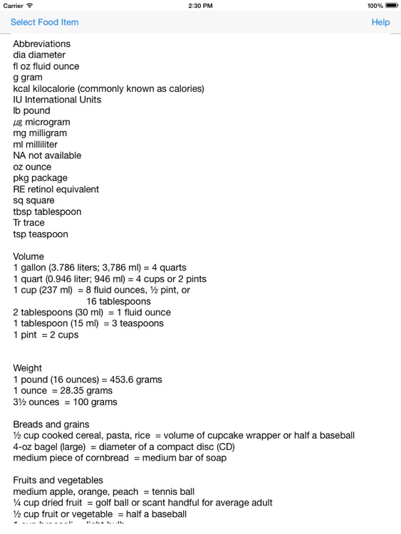 Nutritive-Values screenshot-3