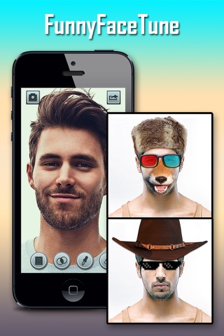 Funny Face Tune Pro - Selfie Photo Maker to Add Tattoo, Wig, Mustache, Piercing and More on Yr Body screenshot 2