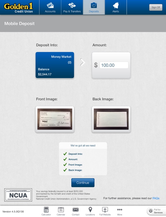Golden 1 Mobile for iPad screenshot-3