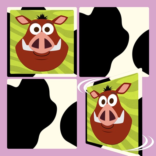 Play with Wild Animals - The 1st Cartoon Memo Game for a toddler and a whippersnapper free iOS App