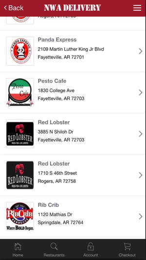 NWA Restaurant Delivery Service(圖2)-速報App