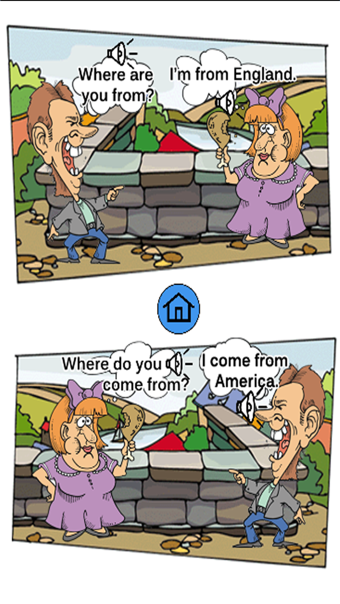 English conversation for kids and beginners  vocabulary lessons and audio phrases - Enhance the skills of listening, speaking, reading and writing English.