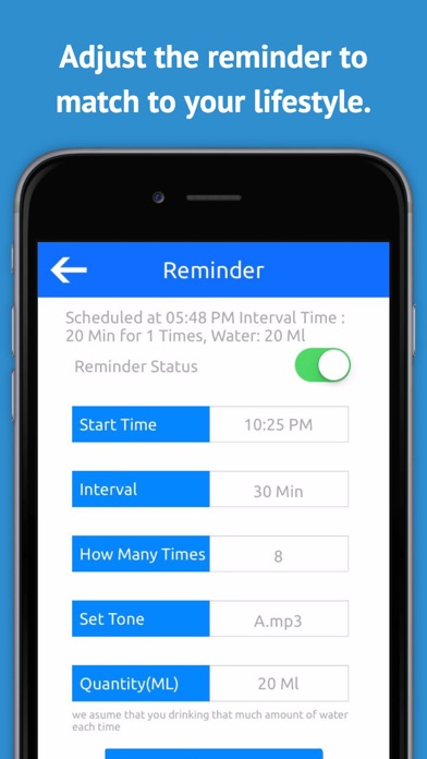 【图】Drink Reminder – Water Alarm, Intake Log, and Daily Hydration Tracker for Wellbeing(截图2)