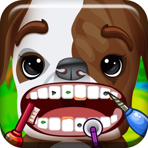 ‘ A Baby Puppy Pet Tooth Vet- Farm Animal Dentist Game Icon