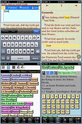 German Bile (Elberfelder Bibel ) screenshot 3