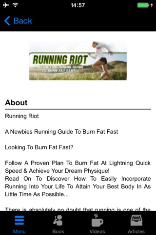 Running Riot:A Newbies Running Guide To Burn Fat Fast screenshot 4