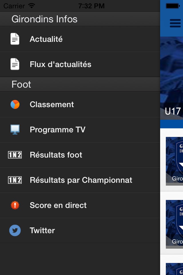 Girondins Infos screenshot 2