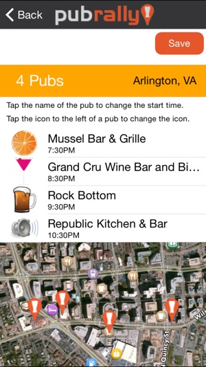 PubRally – Plan a pub crawl, invite friends & share photos(圖1)-速報App