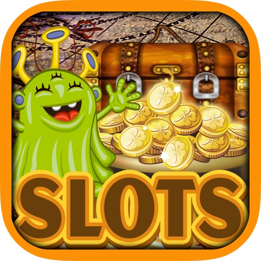 Aliens Treasure Paradise Cove Slots - Tap Digger Diamond Lucky Saga of Top Jackpot Games Free iOS App