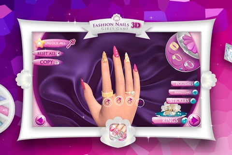 Fashion Nails 3D Girls Game: Create Awesome Manicure Designs in Your Beauty Salon screenshot 2
