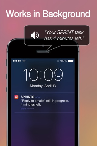 SPRINTS - Unique Task Timer / Work Alarm Clock for Better Productivity and Focus screenshot 3