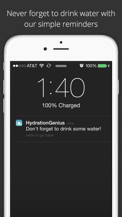 Hydration Genius - Daily Water Logger, keep track of your fluid intake, great for workouts and training