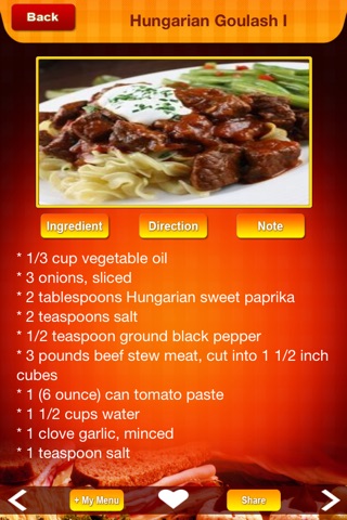 Eastern European Food Recipes - Cook special Russian, Hungarian, Czech and Polish meals screenshot 3