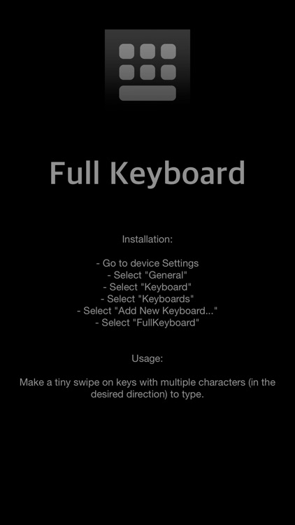 Full Keyboard (for big fingers)