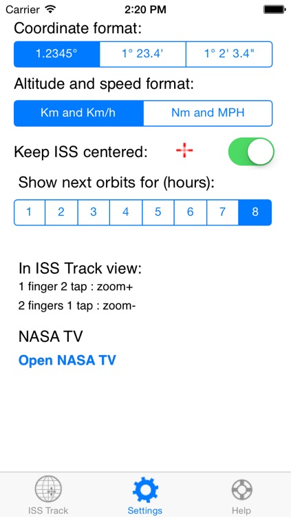 ISS Track