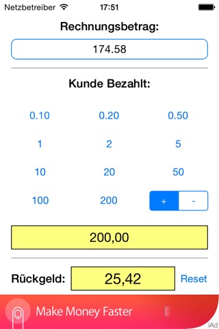 Change Calculator screenshot 2