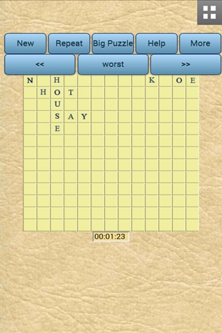 XWord-Free Word Puzzle Game screenshot 2