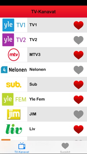 ► TV ohjelmat Suomi: Suomen TV-Kanavat O