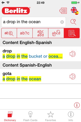 Spanish - English Berlitz Standard Talking Dictionary screenshot 2