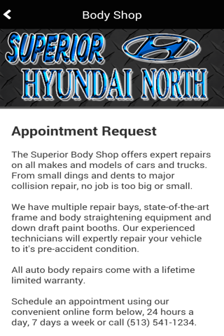 Superior Hyundai North screenshot 4