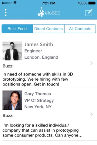 elloBEE – Connect & Seek Out Talented Professionals. screenshot 2