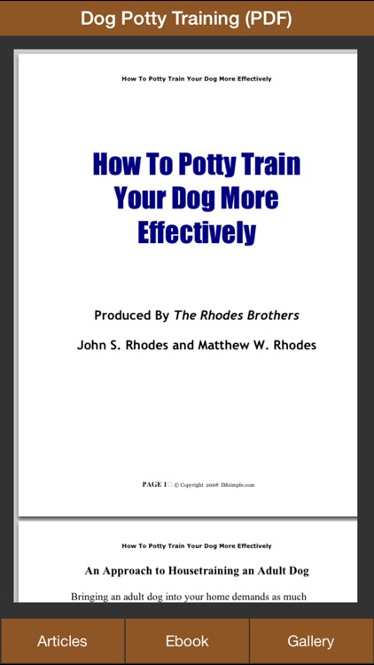 Dog Potty Training Guide - How To Potty Train Your Dog More Effectively