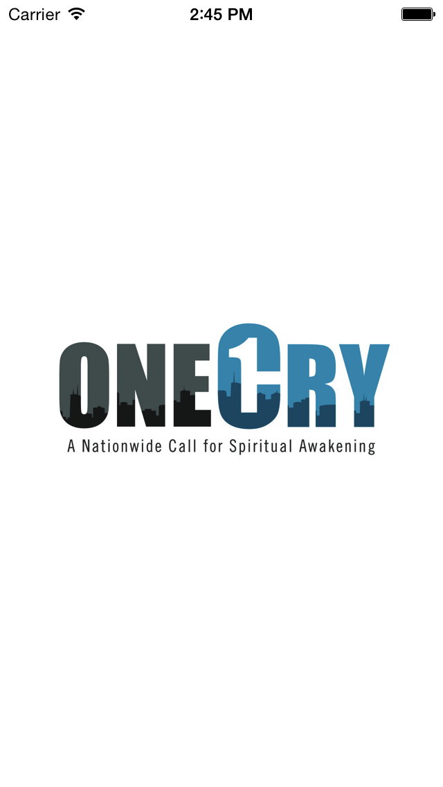 OneCry - A nationwide call for spiritual awakening