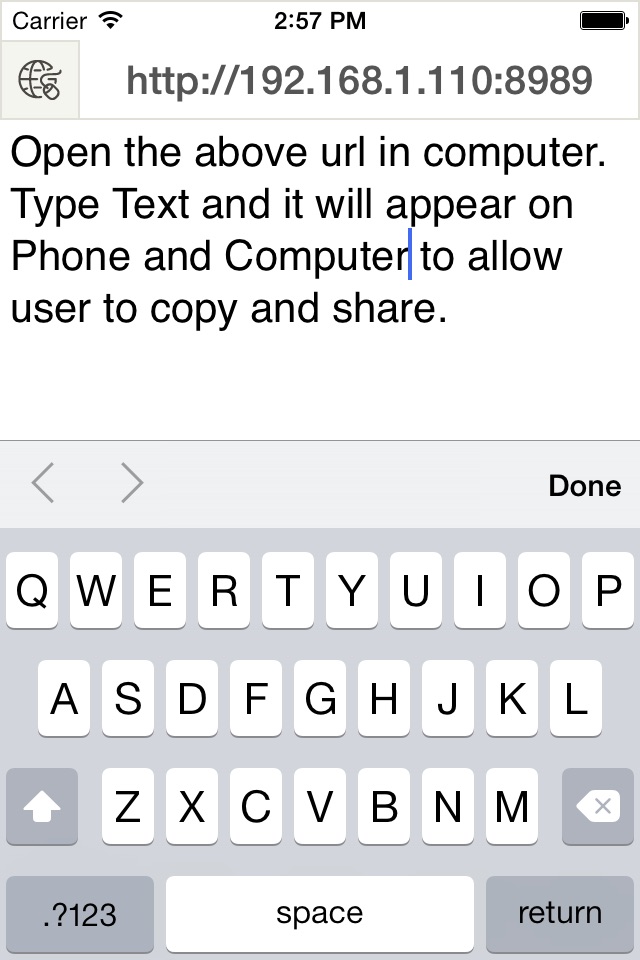 Keyboard Free - for transfer text over wifi screenshot 3