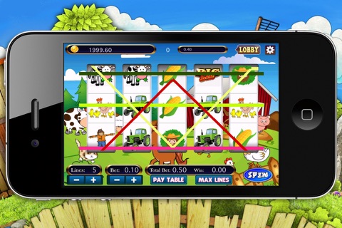 Mega Farm Slots Machine screenshot 2