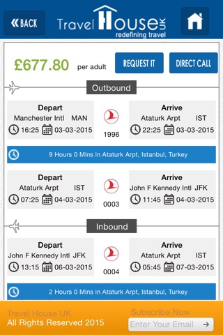 TravelHouseUK - Search for cheap flights screenshot 3