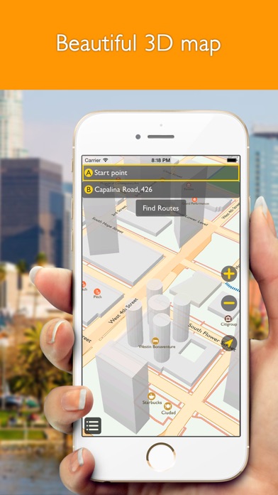 download Los Angeles offline map with public transport route planner for my journey apps 3