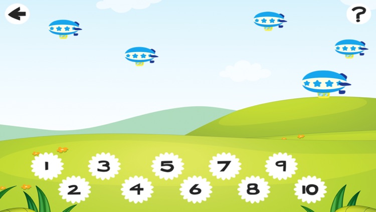 Active Counting Game for Children Learn to Count 1-10 with Flying Engines and Helicopters