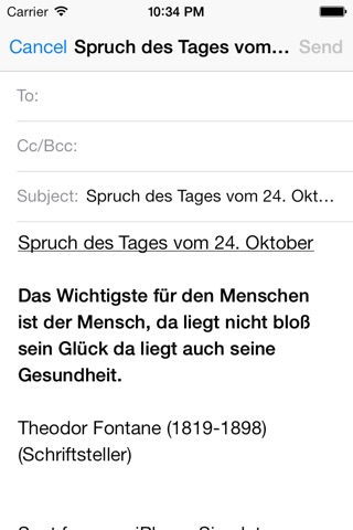 Spruchkalender screenshot 3