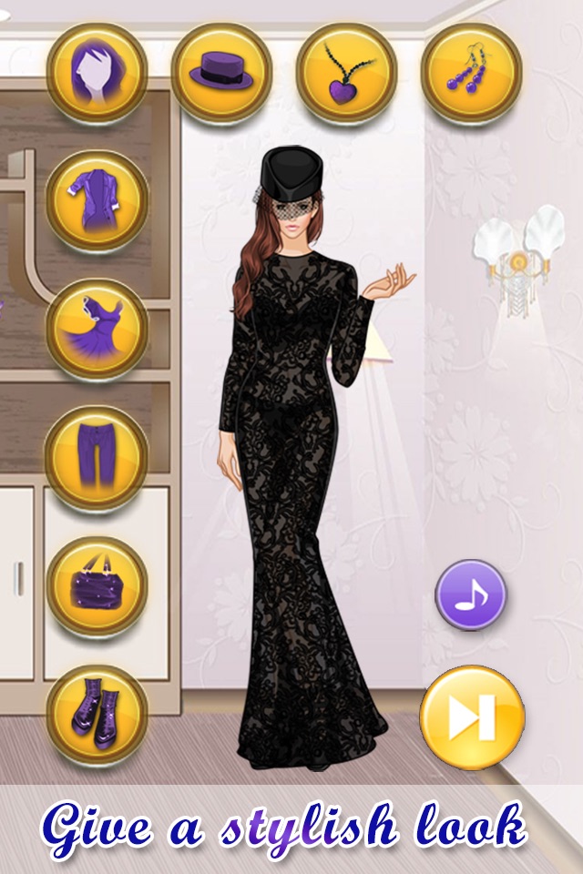 Aristocratic Dressup: Paris. Dress up a french princess with fashion clothes. screenshot 2