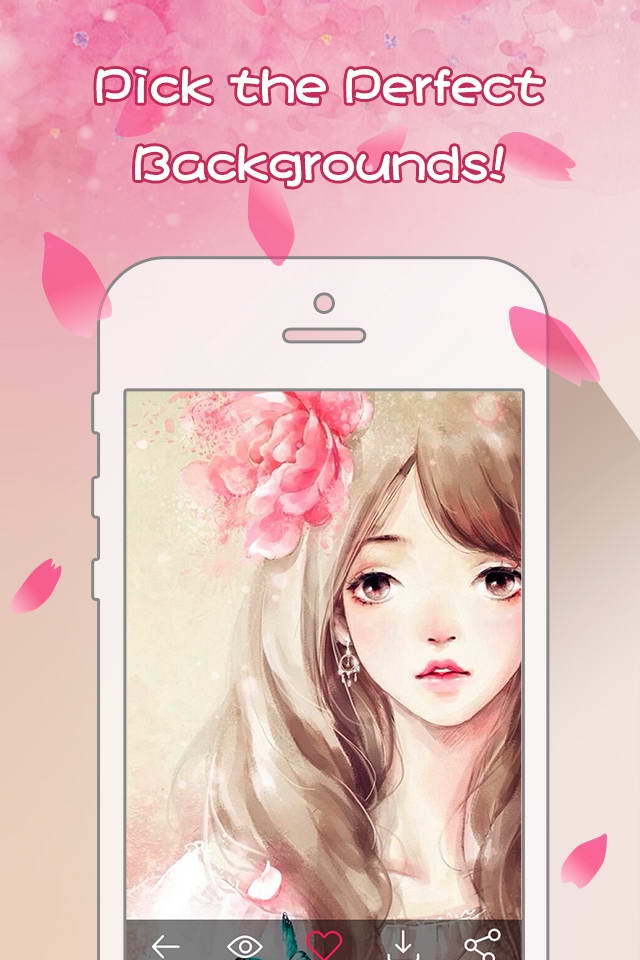 Girly Wallpapers - Adorable Backgrounds and Themes for iPhone and iPod touch screenshot 4