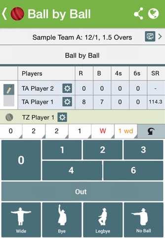 Chauka Cricket Scoring App - náhled