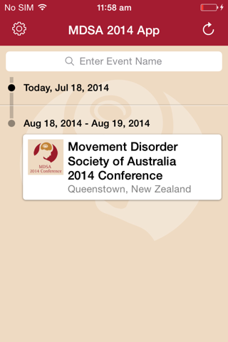 MDSA 2014 App screenshot 2
