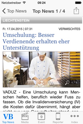 Liechtensteiner Volksblatt screenshot 2