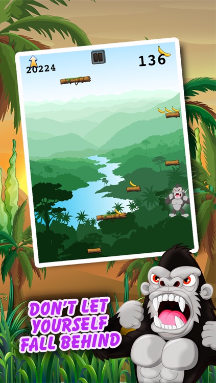 Climbing Ape - Angry Gorilla Jumping Rush FREE screenshot-3